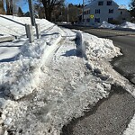 Unshoveled Sidewalk at 117 Nashua Rd, North Billerica