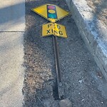 Damaged Sign at 26 River St