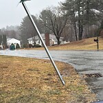 Damaged Sign at 1 Luce Cir, North Billerica