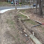 Damaged Sign at 110 Allen Rd