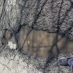 Pothole at Charles H Kohlrausch Junior Memorial Park, North Billerica 01862