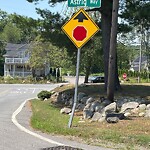 Damaged Sign at 2–98 Astrig Way