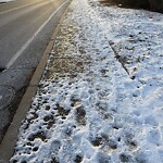 Unshoveled Sidewalk at 10 Wedgewood Ave