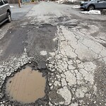 Pothole at 17 Thoreau St, North Billerica
