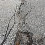 Pothole at 1 Edgar Rd